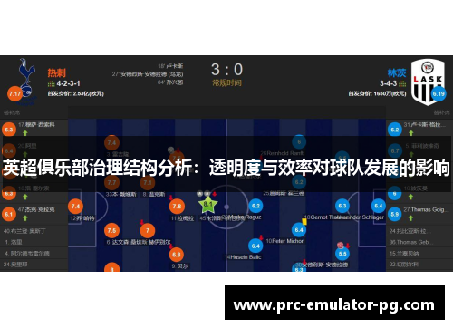 英超俱乐部治理结构分析:透明度与效率对球队发展的影响 英超俱乐部治理结构分析:透明度与效率对球队发展的影响